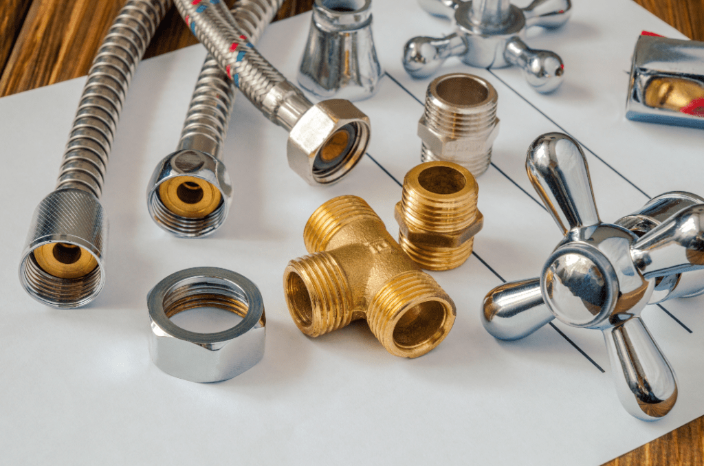 Copper plumbing fittings and pipework